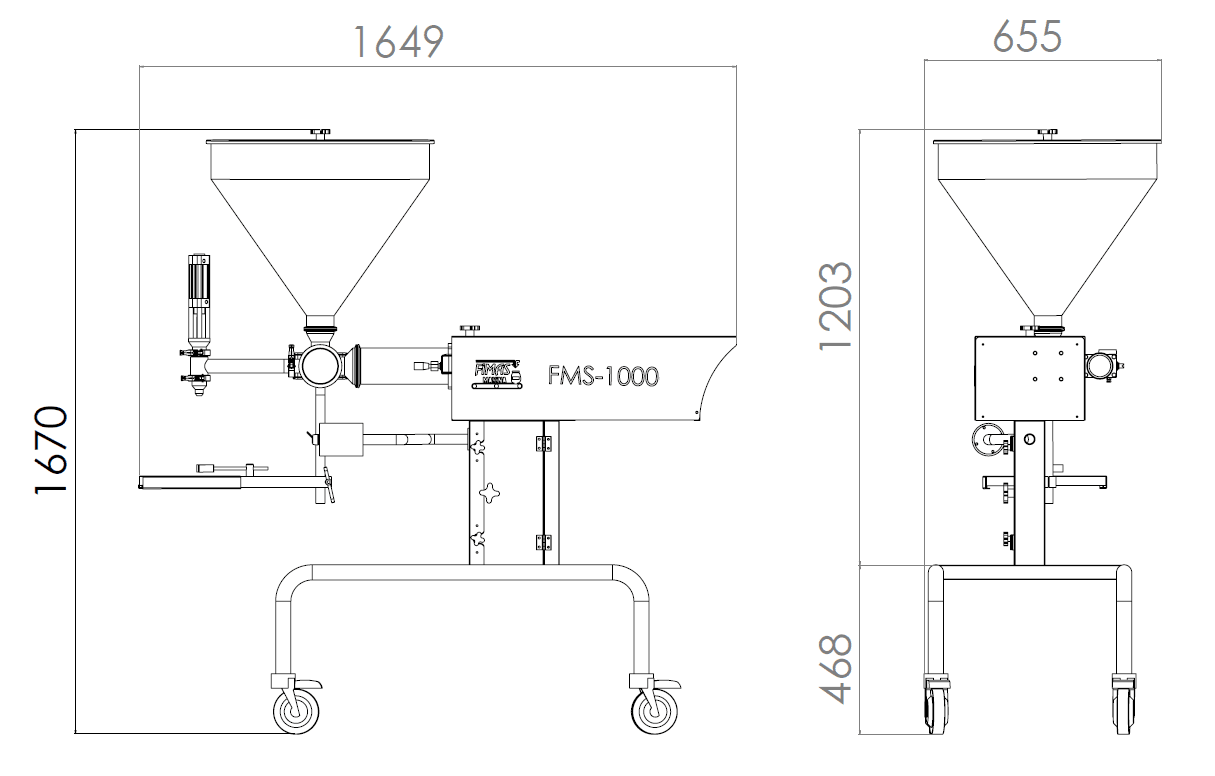 Fimas Makina Semi-Automatic Filling Machine FMS-1000 - Makina Jay Dee 03298064422833