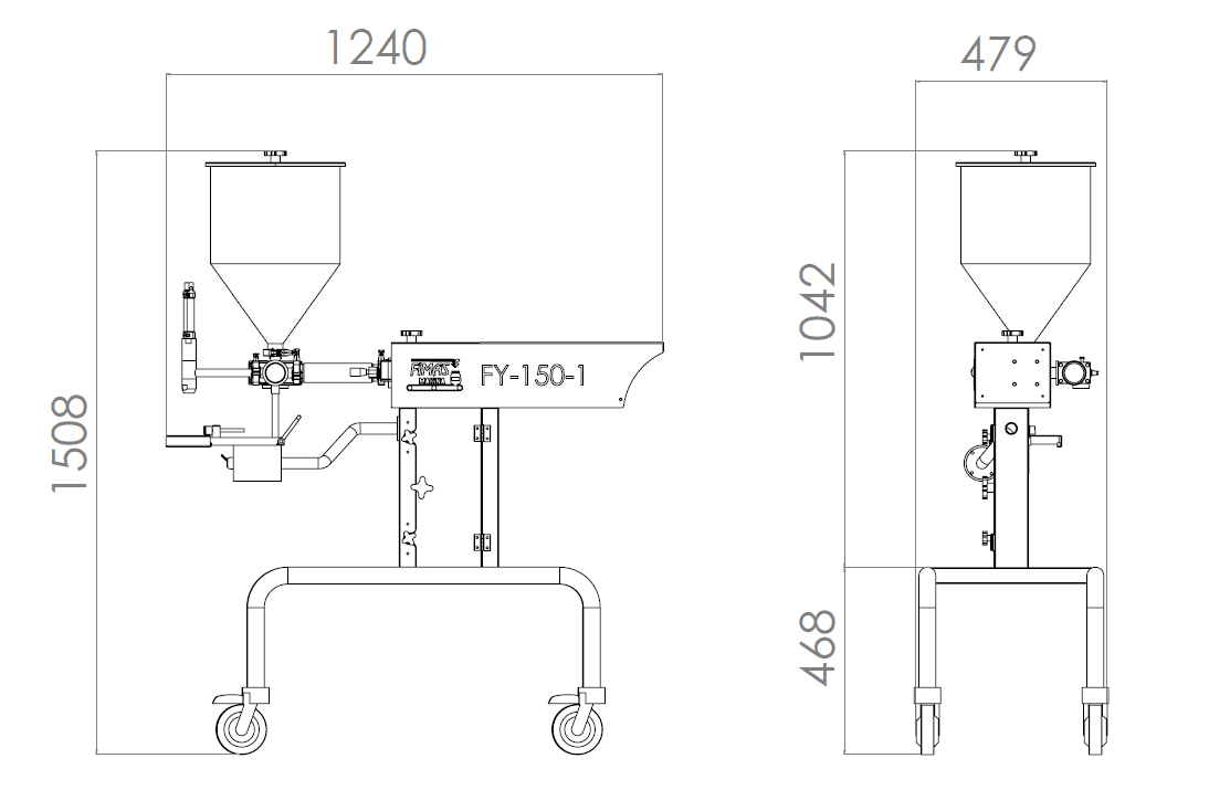 Fimas Makina Semi-Automatic Filling Machine FMS-150-01 - Makina Jay Dee 03298068253745