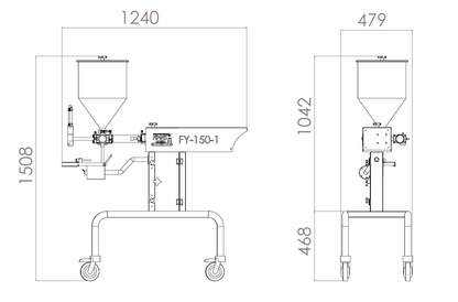 Fimas Makina Semi-Automatic Filling Machine FMS-150-01 - Makina Jay Dee 03298068253745