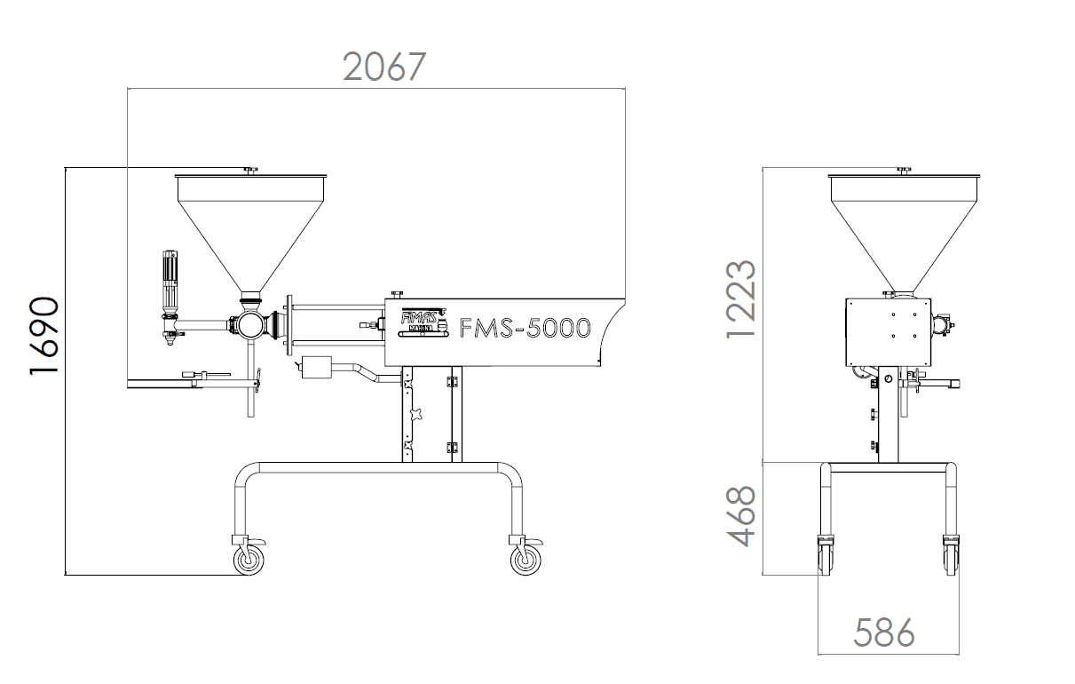 Fimas Makina Semi-Automatic Filling Machine FMS-5000 - Makina Jay Dee 03298063755953