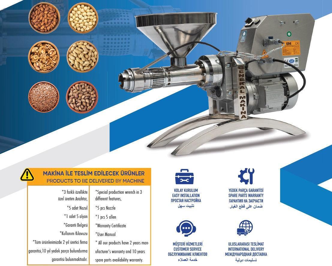 General Makina Mühendislik Cold Press Oil Machine GM-1000 - Makina Jay Dee 03298062218289