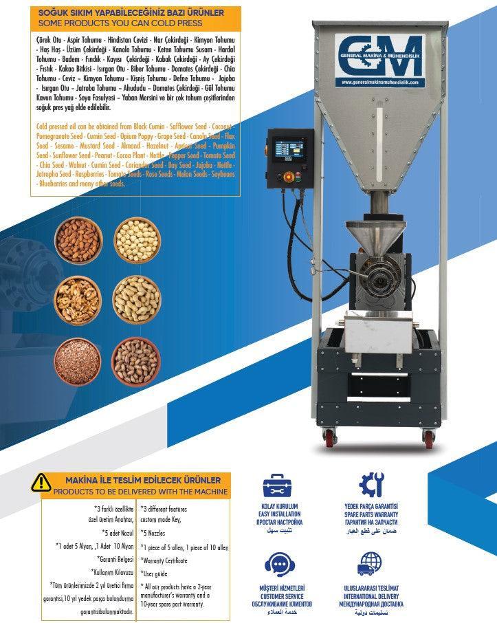 General Makina Mühendislik Cold Press Oil Machine GM-3000 - Makina Jay Dee 03298066987697