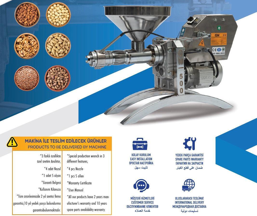 General Makina Mühendislik Cold Press Oil Machine GM-500 - Makina Jay Dee 03298062549169