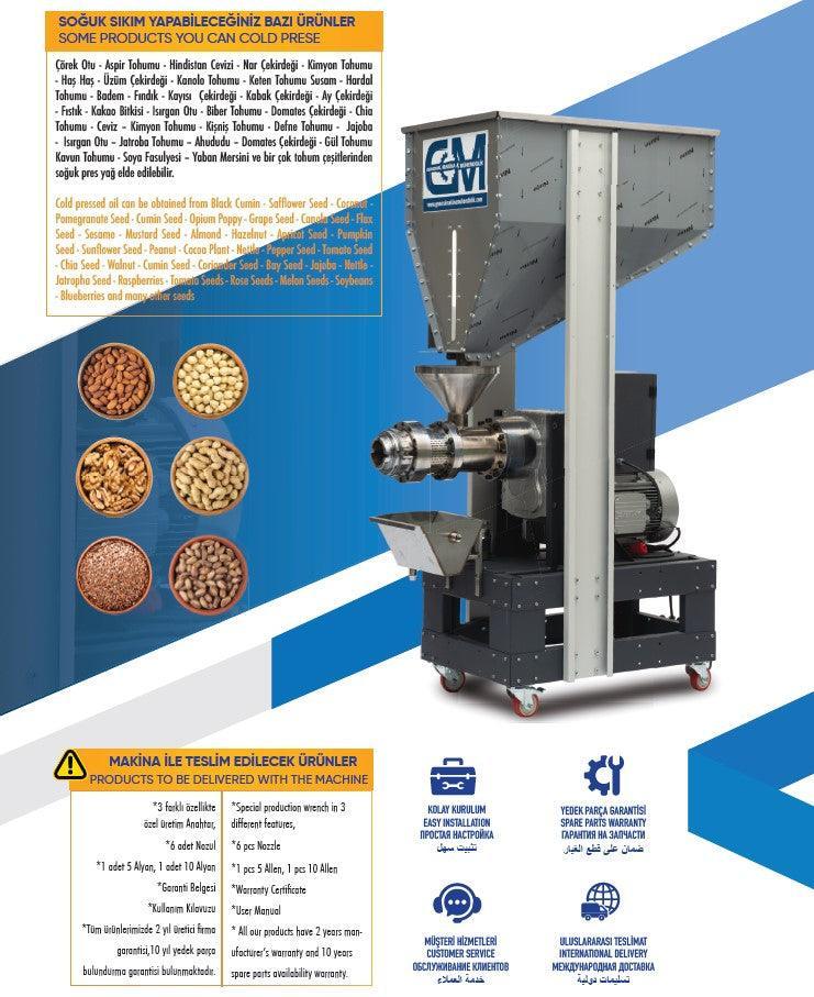General Makina Mühendislik Cold Press Oil Machine GM-5000 - Makina Jay Dee 03298063092273