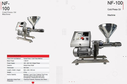 Karaerler Makine Cold Press Oil Machine NF-100 - Makina Jay Dee 03298068559537