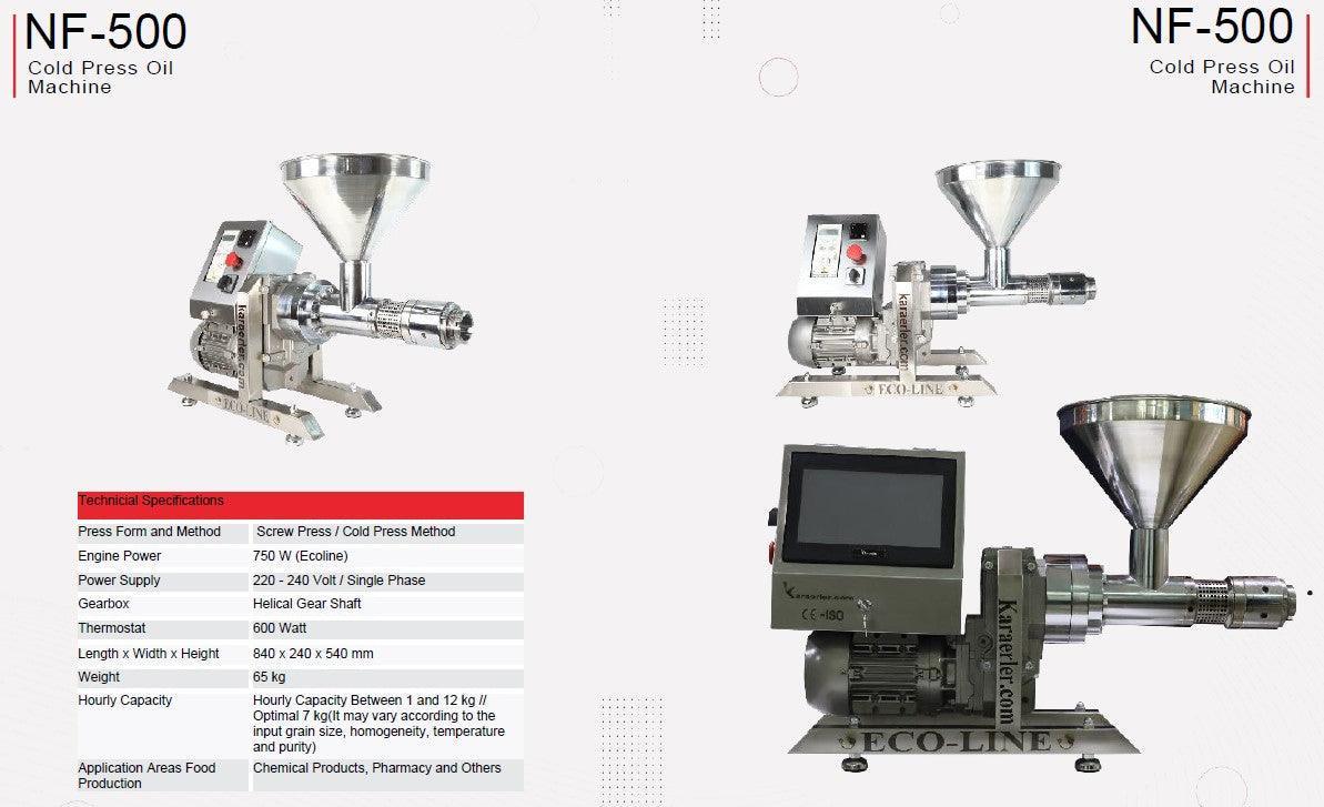 Karaerler Makine Cold Press Oil Machine NF-500 - Makina Jay Dee 03298064392241
