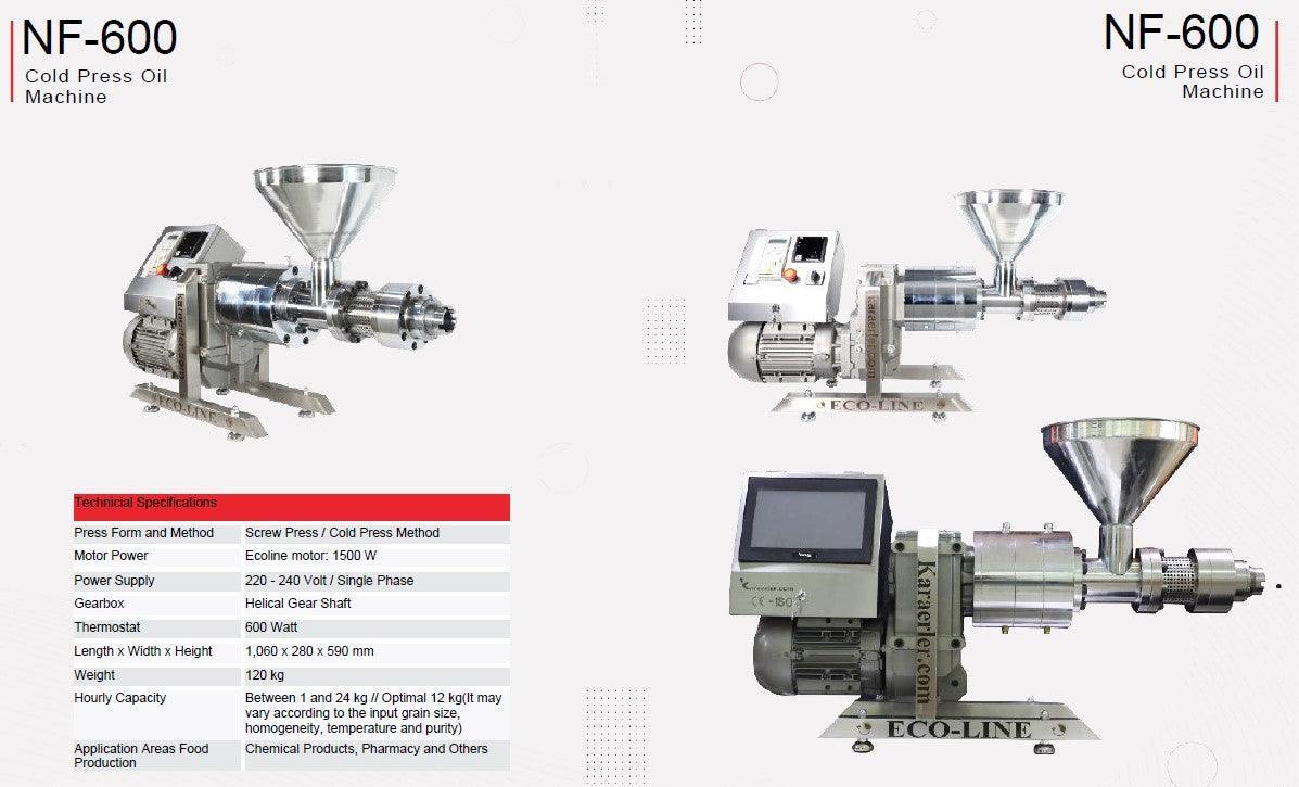 Karaerler Makine Cold Press Oil Machine NF-600 - Makina Jay Dee 03298061601201