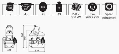 Mataş Makina Planetary Mixer PMX-01 - Makina Jay Dee 03298061269809
