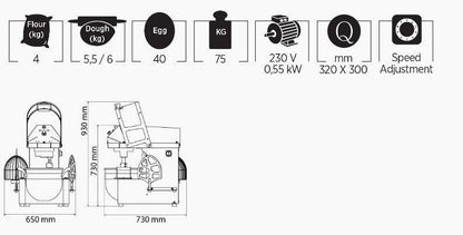 Mataş Makina Planetary Mixer PMX-02 - Makina Jay Dee 03298061468593