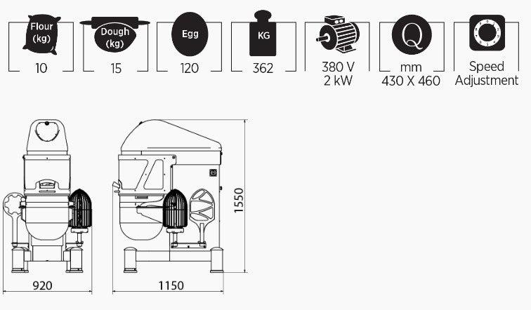 Mataş Makina Planetary Mixer PMX-05 - Makina Jay Dee 03298068371121